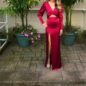 Beautiful red evening gown